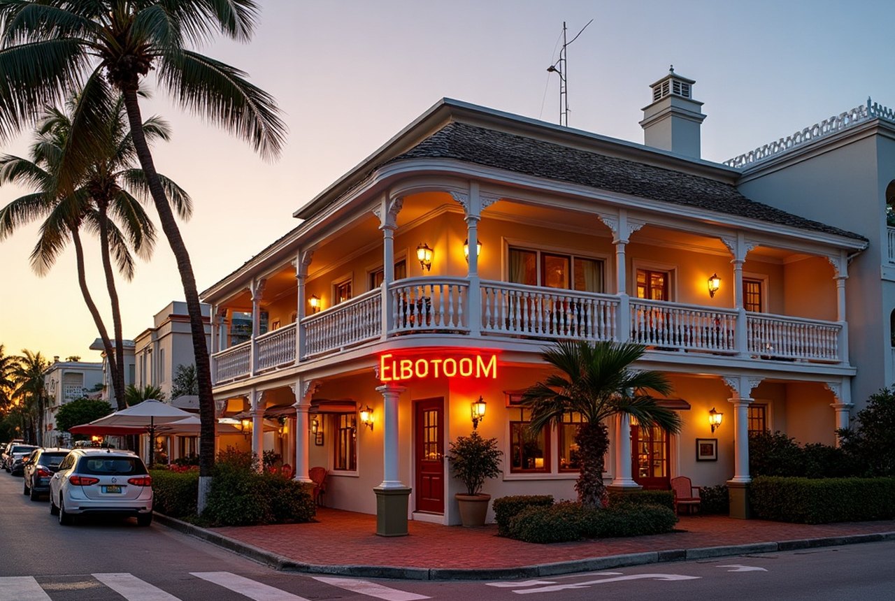 Elbo Room exterior, corner of Las Olas and A1A