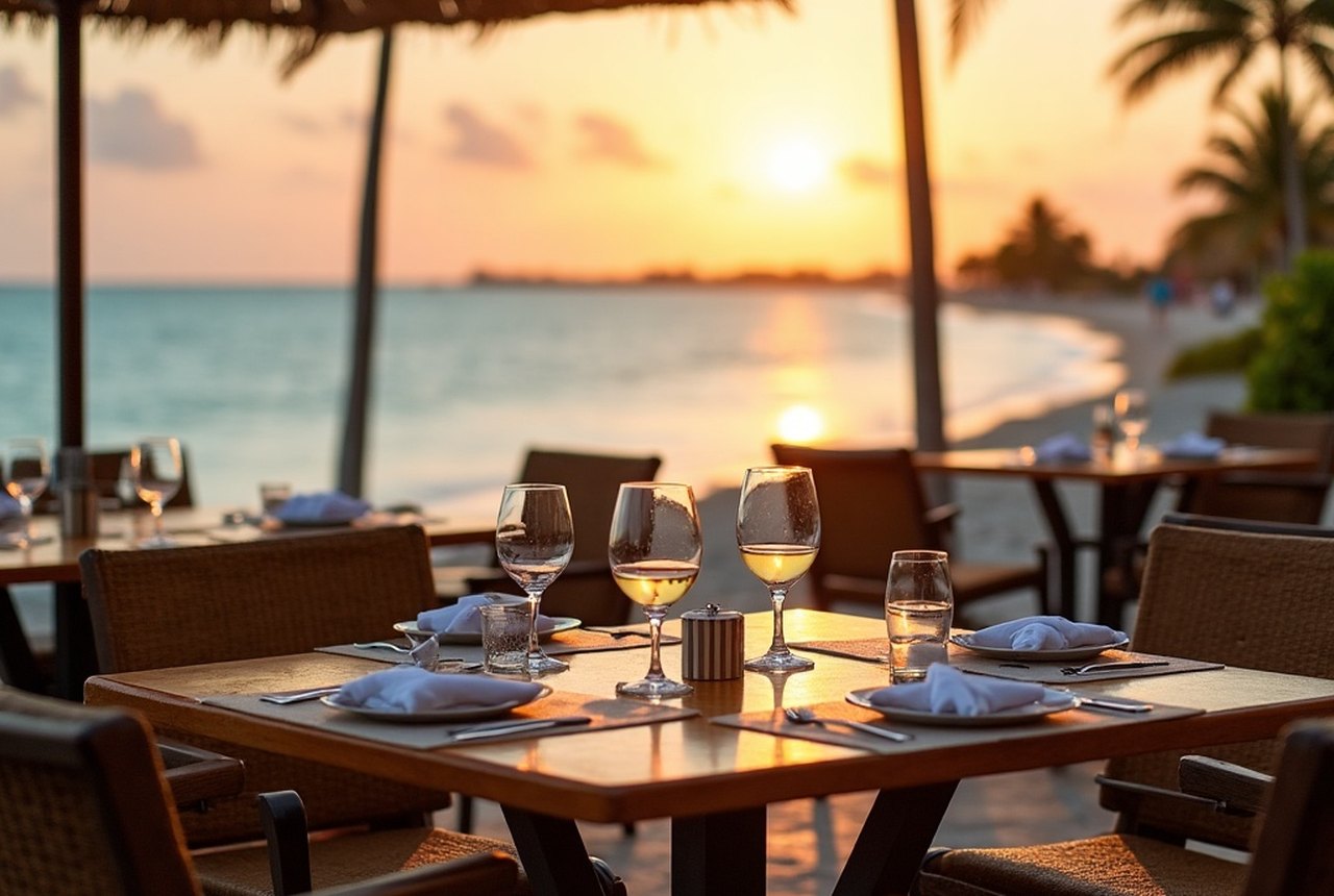 Al-fresco table with Intracoastal water view